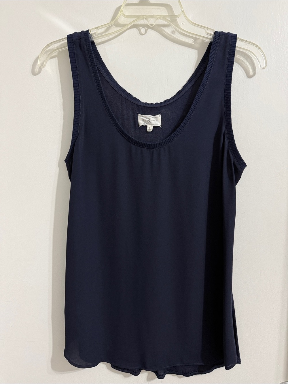 Lou & Grey Navy Scoop Neck Tank